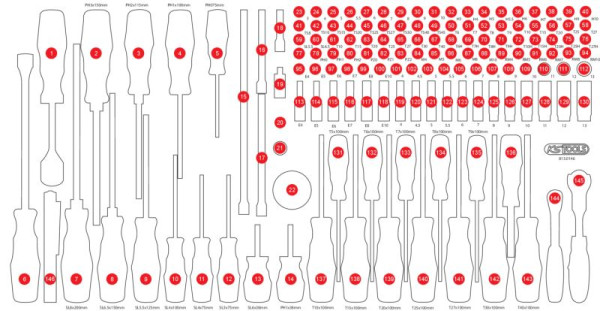 KS Tools Leeg schuiminzetstuk voor 813.0146, 813.0146-97