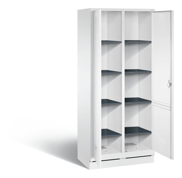 C+P washok Evolo, H1800xW810xD500mm, kleur: verkeerswit, 48022-22B S10059