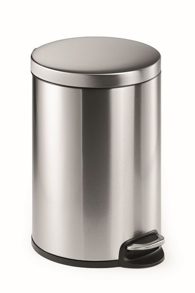 DURABLE pedaalemmer RVS rond 20, zilver, 340223