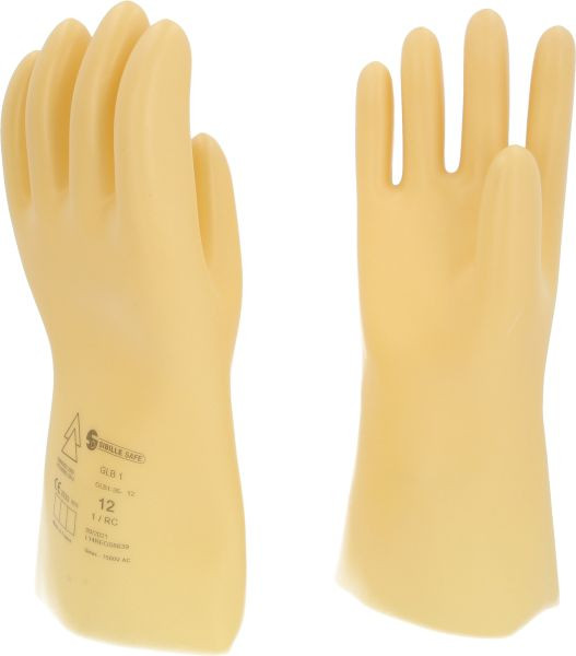 KS Tools Elektriciensbeschermhandschoen met beschermende isolatie, maat 12, klasse 1, wit, 117.0056