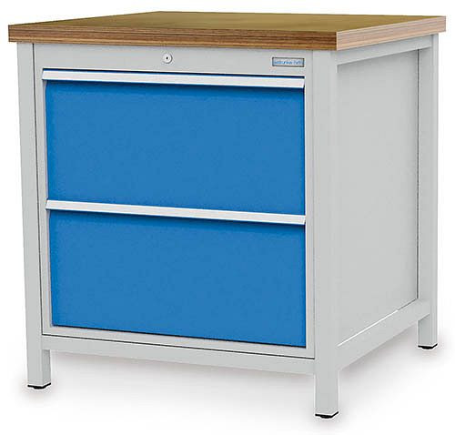 Bedrunka + Hirth box werkbank serie 810 R24-24, 2x 300 mm, volledig uittrekbare lades, 810 x 750 x 959 mm, 03.075.11V9