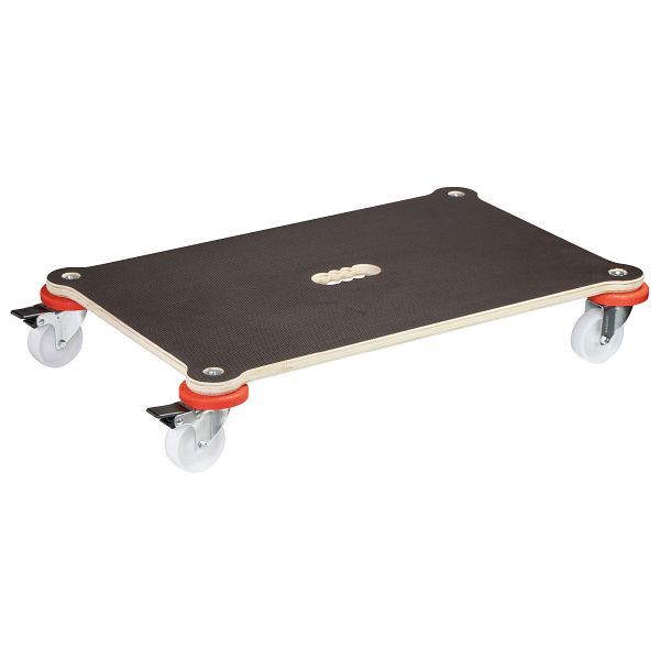 WAGNER Transporthilfe PROTECT PREM 710x440mm, FSDP, 4 Apparaterollen, Raddurchmesser 75mm, Griffloch, 2x Feststellbremse, Tragkraft 200kg, 20137501