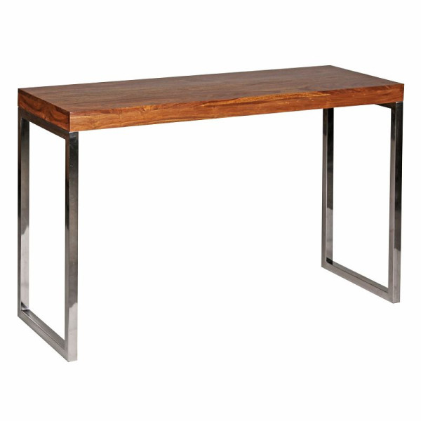 Wohnling consoletafel GUNA massief houten sheesham console met metalen poten, WL1.306