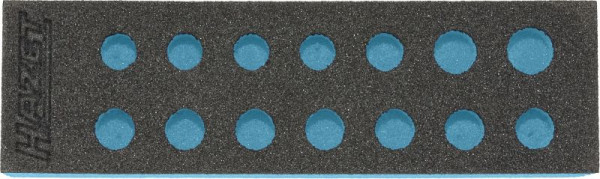 Hazet 2-componenten zachtschuim inleg, voor 163-251/14, afmetingen / lengte: 172 mm x 50 mm, 163-251L