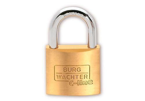 DENIOS cilinderhangslot C-Line 222 30, met huis van massief messing, 248-527