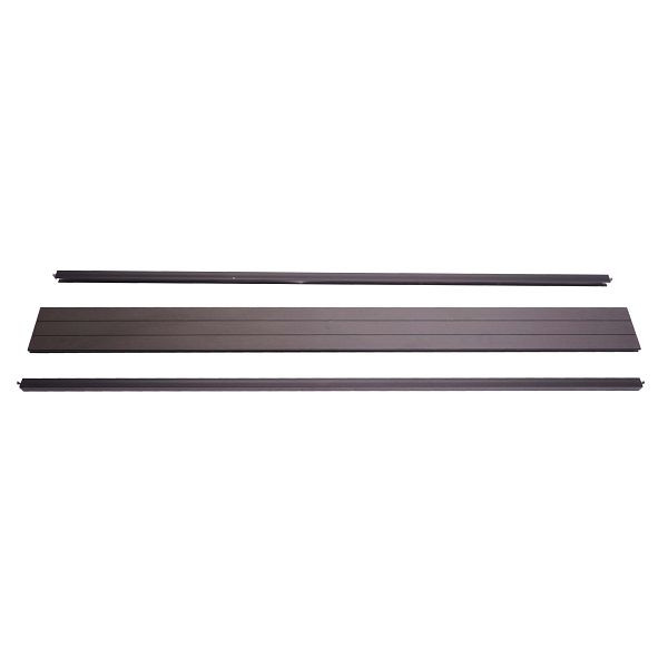Mendler eindset voor WPC zichtscherm Sarthe, eindprofiel windscherm, aluminium paal, 180cm, antraciet, 76260