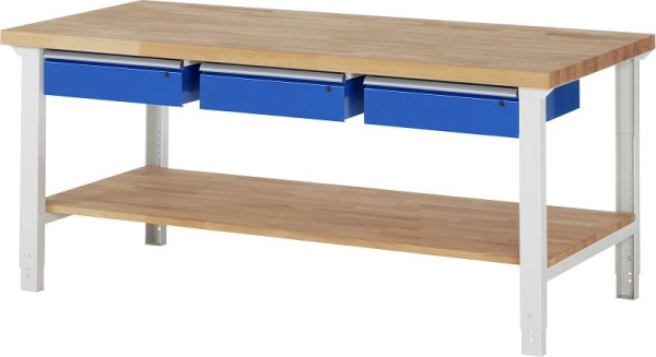 RAU werkbank serie 7000 - model 7003-7, B2000 x D900 x H790-1140 mm, 03-7003A7-209B4H.11