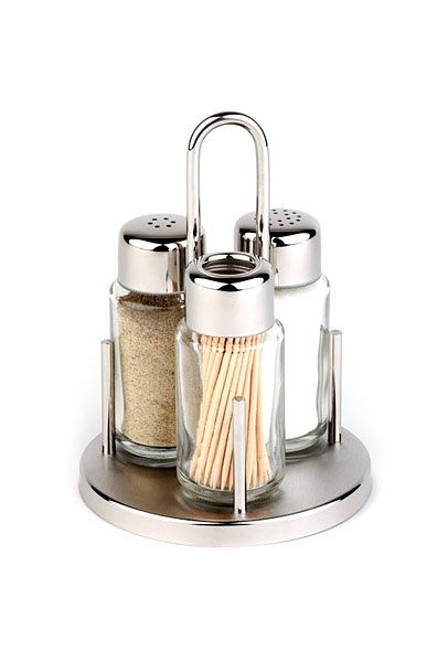 APS cruet -CLASSIC-, Ø 10,5 cm, hoogte: 16 cm, standaard gemaakt van 18/8 roestvrij staal, glazen container met, roestvrijstalen deksel, 40320