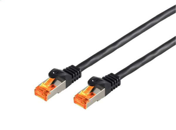 Helos Outdoor patchkabel S/FTP Cat 6a zwart 20,0m, 205585