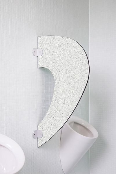 KEMMLIT designer Imola schaamwand in klassieke stijl, granietwit, 251.004
