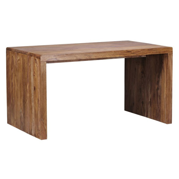 Wohnling bureau BOHA massief hout Sheesham 160 cm brede designplank van echt hout, WL1.383
