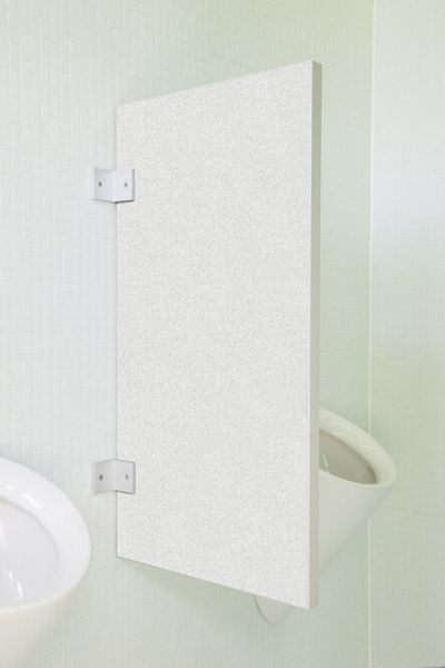 KEMMLIT Standaard urinoirschot Novara van houtmateriaal granietwit, 15120002