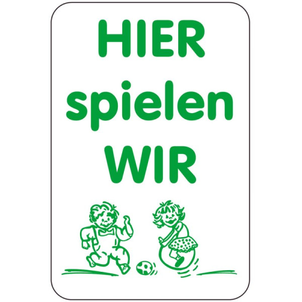 Steen HGS speciaal bord, HERE WE play, 400 x 600 mm, 15000