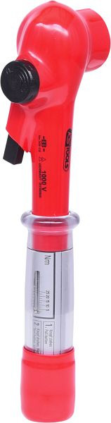 KS Tools 1/2" momentsleutel met beschermende isolatie en omschakelbare ratelkop, 2-27Nm, 117.1301
