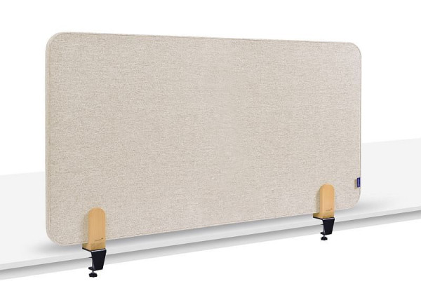 Legamaster ELEMENTS akoestische tafelverdeling 60x120cm zachtbeige incl. 2 tafelklemmen, 7-209821