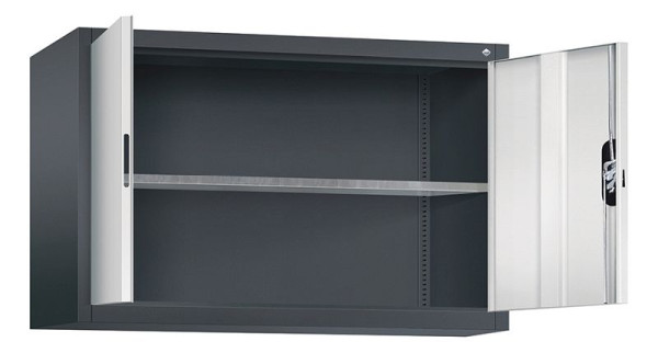C+P bovenkast Acurado, H790xB1200xD400mm, kleur: zwartgrijs/lichtgrijs, verzonken handgreep, 9465-009 S10076
