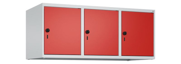 C+P kastopzet Classic PLUS, bovenkast, 7035/3020, veiligheidsdraaisluiting, 500x1200x500mm, 3 vakken, 080090-32 S10002