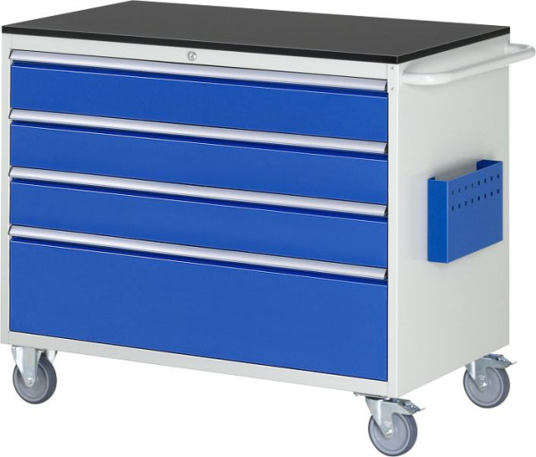 RAU montagewagen serie 7000, B1145xD650xH970mm, werkblad melamineharscoating, laden: 3xH150, 1xH270mm, 05-XXL5.3A-M.11
