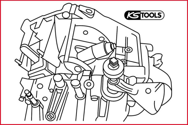 KS Tools ontgrendelingsastrekker voor Fiat Ducato, 911.2440