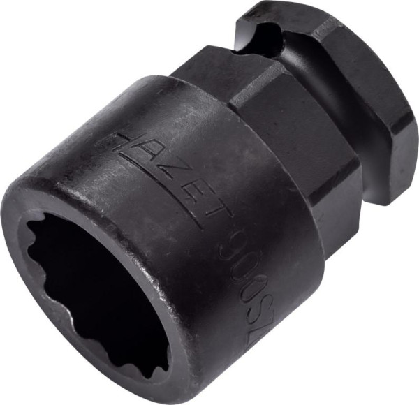 Hazet impact, machine schroevendraaierdop, dubbel zeskant, hol vierkant 12,5 mm, buitenzeskant 24 mm, 19 mm, 900SZ6-19