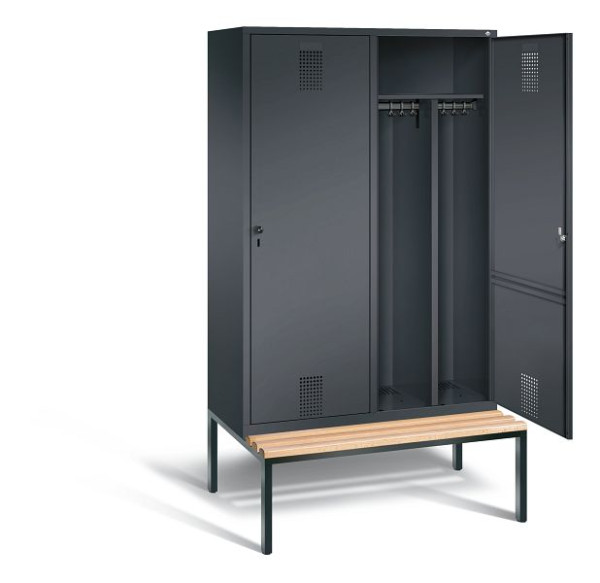 C+P zwart wit kastje Evolo, H2090xW1190xD500mm, kleur: zwart-grijs, 48250-40 S10038