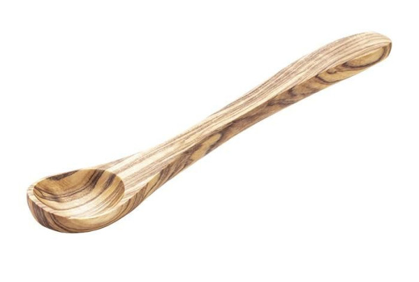 APS lepels, set van 2 -OLIVE-, lengte: 14 cm, olijfhout, uniek in kleur en nerf, 01018