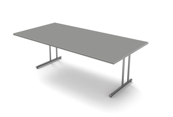Kerkmann bureau extra groot, met C-pootframe, Start up, B 2000 mm x D 1000 mm x H 750 mm, kleur: grafiet, 11434712