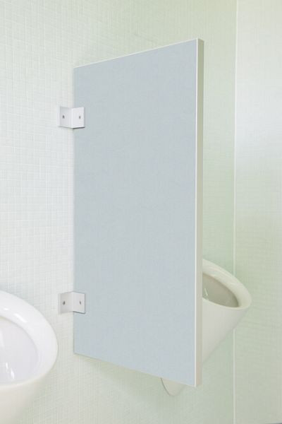 KEMMLIT Standaard urinoirschot Novara van houtmateriaal zilver, 15120006