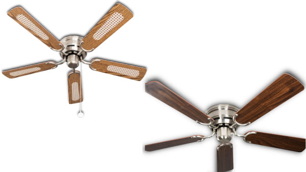 Pepeo Deckenventilator Kisa Deluxe BN Eiche / Walnuss, 105620191OL