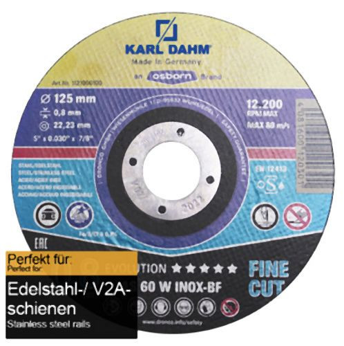 Karl Dahm Metallsägeblatt V2A extra dünn Ø125 mm, 11946
