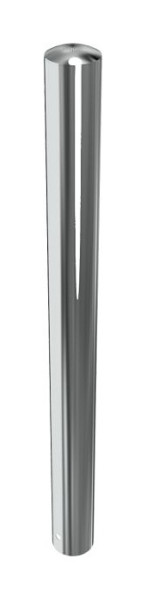 Schake RVS paal Ø 102 mm, vast, voor inzetting in beton, totale lengte: 1200 mm, zonder slot, zonder oog, 40103