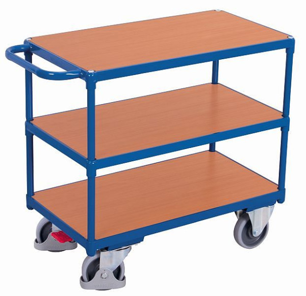 VARIOfit zware tafelwagen met 3 laadvlakken, buitenafmetingen: 1.390 x 800 x 920 mm (BxDxH), sw-800.600