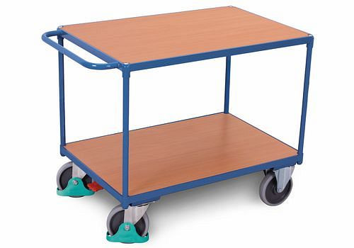 DENIOS Tischwagen DENIOS classic-line aus Stahl, 2 Böden, 1000 x 600 mm, 500 kg, 258197