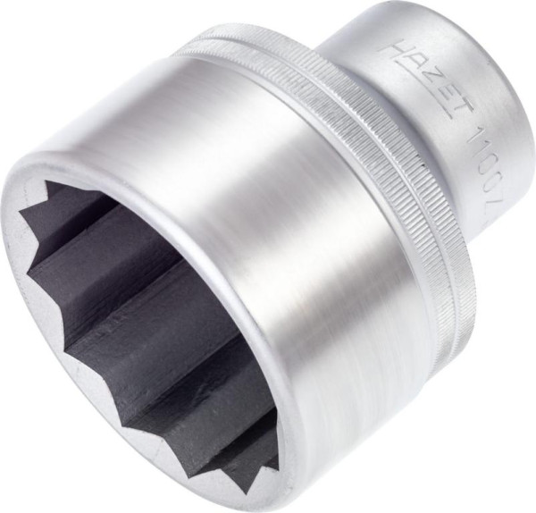 Hazet dopsleutelinzet, dubbel zeskant, hol vierkant 25 mm (1 inch), uitwendig dubbel zeskantprofiel, 60 mm, 1100Z-60