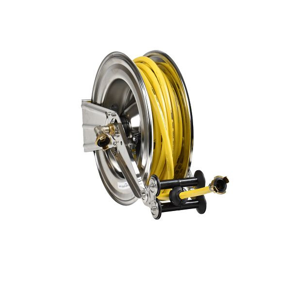 Ebinger slanghaspel OSM 410, max. 12bar / 50°C, 15m - 5/8" PVC stoffen slang, 1.414.102