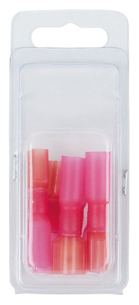 KS Tools assortiment geïsoleerde krimpverbinders, rood, AWG22-16, 6-delige stekker, 970.0640