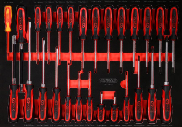 KS Tools PERFORMANCEplus gereedschapsset 27-delige schroevendraaier, 811.0027