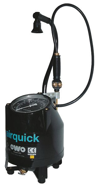 ELMAG draagbaar benzinestation bandenpomp, airquick 160/6', tank 6 L Ø 160mm manometer 'ongekalibreerd', 41021