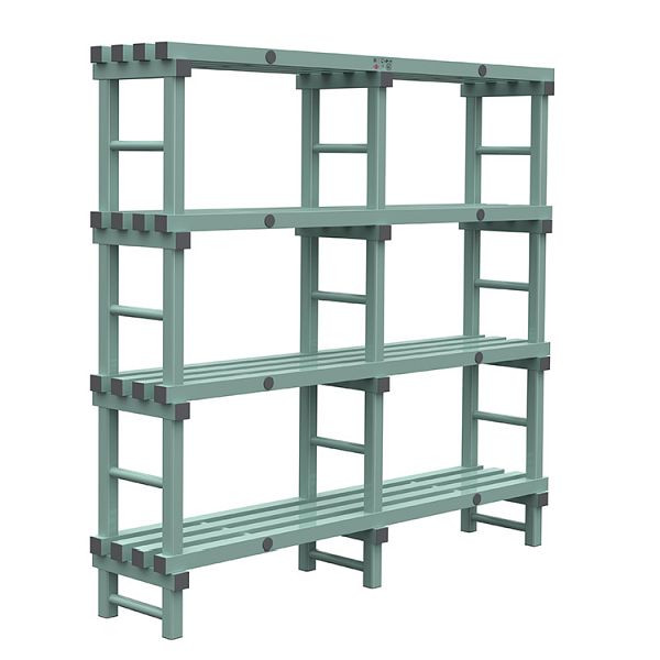 REA Euro plank 1800x400x1750mm, 4 staanders met 450mm tussenruimte, 308.143