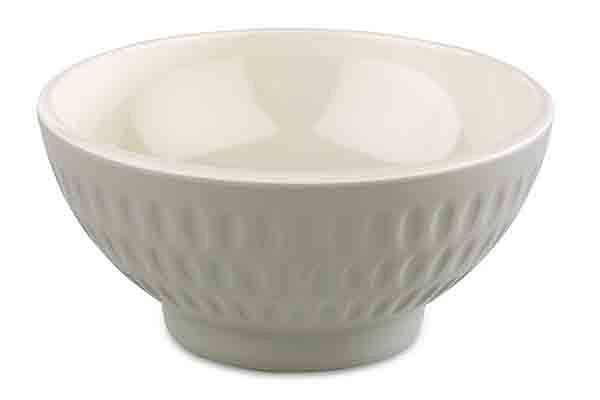 APS schaal -ASIA PLUS-, Ø 9,5 cm, hoogte: 4,5 cm, melamine, binnenkant: crème, glanzend, buitenkant: grijs, mat, 15401
