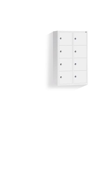 C+P kleine locker Intro, H770xB460xD200mm, kleur: lichtgrijs, 80700-233 S10001