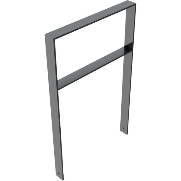 Stone HGS leunbeugel/barrière -Apelland- met dwarsbalk, 750mm /gecoat DB 703, beugel: 80 x 12 mm, 453.075b