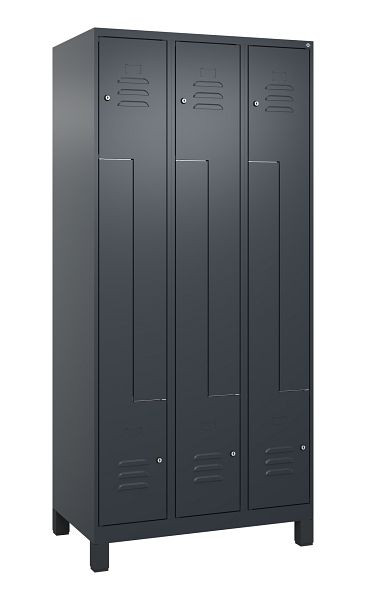 C+P Z-Spind Classic PLUS, C Z-Spind, Classic PLUS, voeten, 6 vakken, 1950x900x500mm, 7016/7016, cilindersloten, 080013-306 S10027