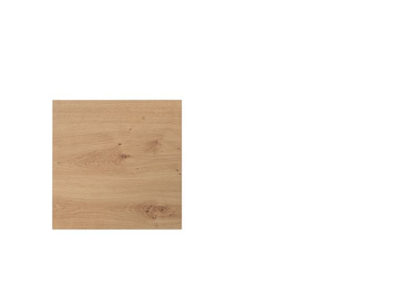 Hammerbacher tafelblad KP08, 80 x 80 cm, blad: knoestig eiken, 25 mm dik, met systeemgat voor steunpoten, VKP08/R