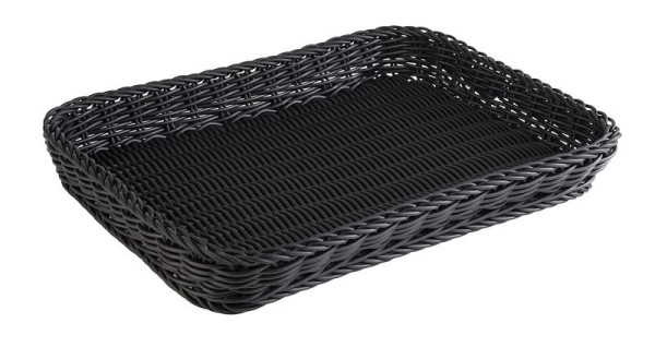 APS mand -PROFI LINE-, 40 x 30 cm, hoogte: 5 cm, polypropyleen, zwart, 50908