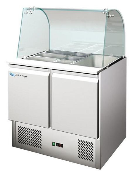 gel-o-mat Saladette, Modell S900 Glas mit 2 Türen, 3975