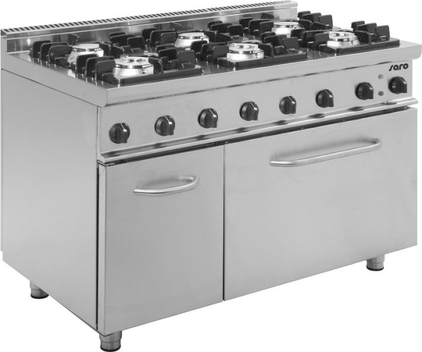 Saro gasfornuis met elektrische oven model E7/KUPG6LE, 423-1045