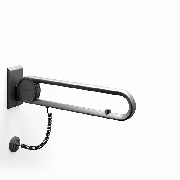 KEMMLIT Cavere opvouwbare steunrail vario met E-knop, wit, 725 mm, 251.386