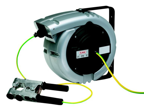 ELMAG automatische kabelhaspel ZECA, 6195/PRC/IP65, 22+2 meter, 1x6mm², 44284