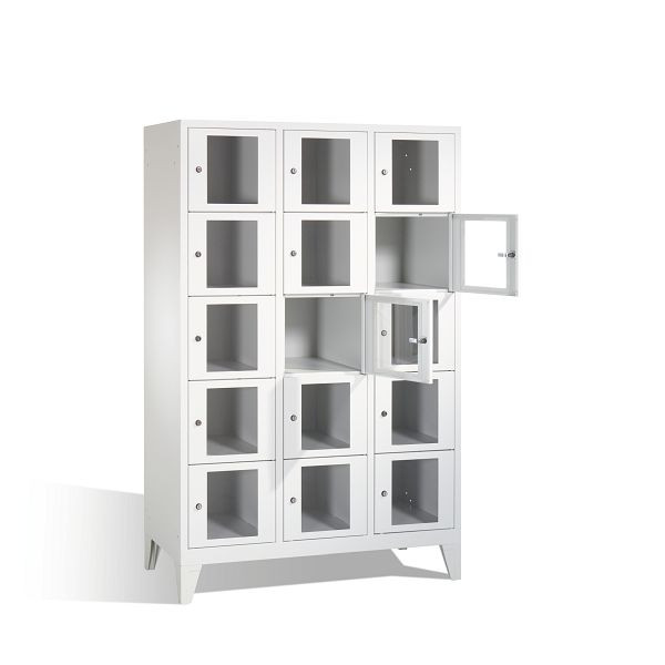 C+P lockerkast Classic, H1850xB1200xD500mm, kleur: lichtgrijs, 8010A325 S10000